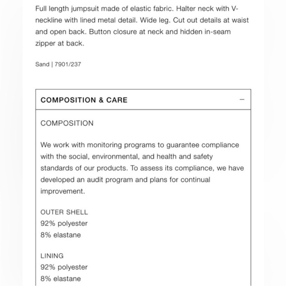 Zara NWT long halter jumpsuit - Picture 5 of 8